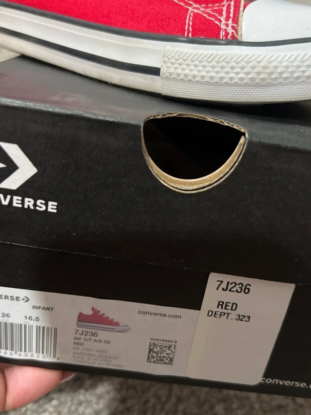 Kids Red Converse - Low